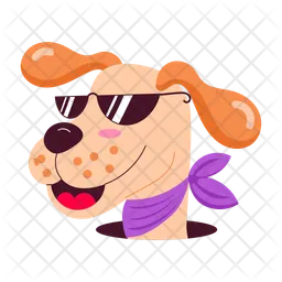 Cool Dog  Icon