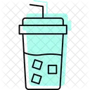 Cool Drink Color Shadow Thinline Icon Icon