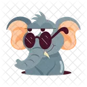 Elephant Stickers Elephant Cartoon Funny Elephant Icon