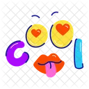 Emoji Genial Tipografia Genial Genial Icono