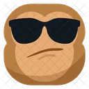 Cool Sun Glasses Monkey Icône