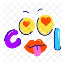 Cool Emoji Cool Typography Cool Icône