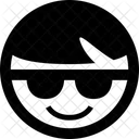 Smiley Cool Icône