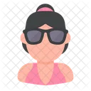 Girl People Vacations Icon