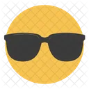 Cloud Sun Sunglasses Icon