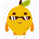 Lemon Fruit Character Icon