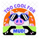 Cool Pig Pet Animal Icon