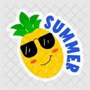Cool Pineapple Summer Fruit Tropical Fruit Icon