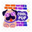 Cool Pup Dog Pet Icon