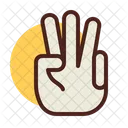 Cool Sign Hand Gesture Icon