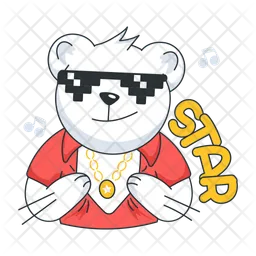 Cool Teddy  Icon