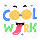 Cool Work Cool Emoji Cool Glasses Icône