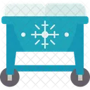 Cooler Cart Ice Icon