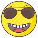 Cooles Emoji Cooler Ausdruck Emotag Symbol