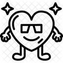 Cooles Herz  Symbol