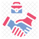 Cooperation Handshake Business Icon