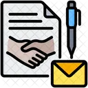 Cooperation Accord Adhesion Icône