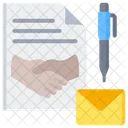 Cooperation Accord Adhesion Icône