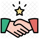 Cooperation Handshake Business Teamwork Partner Deal Icon