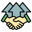 Cooperation Teamwork Business Icon