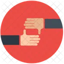 Affaires Cooperation Main Icône