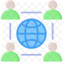 Cooperation Connection Networking Icon
