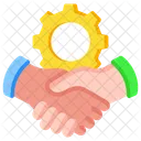 Cooperation Deal Agreement Icon