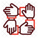 Cooperation Teamwork Business Icon
