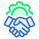 Cooperation Deal Handshake 아이콘