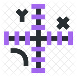 Coordinate line  Icon