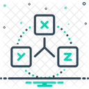 Coordinates Harmonize Correlate Icon