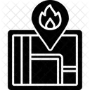 Coordinates Fire Map Icon