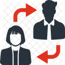 Coordination Employee Connection Connection Icon