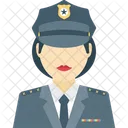 Cop Female Cop Lady Officer Icon