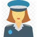 Cop Female Lady Icon