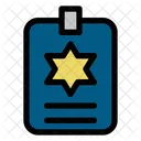 Linear Color Police Protection Icon