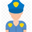 Cop Salute Policeman Icône