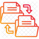 Copia De Datos Archivo Transferencia De Datos Icono
