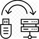 Copia De Seguridad Datos Transferencia Icono