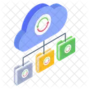 Copia De Seguridad En La Nube Sincronizacion En La Nube Actualizacion En La Nube Icono