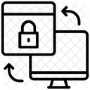 Almacenamiento Seguro Copia De Seguridad Segura Almacenamiento Web Icono