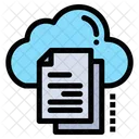 Documento de copia en la nube  Icono