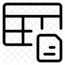 Copiar Hoja De Calculo En Texto Icono