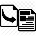Copiar Y Pegar Documentos Texto Icono