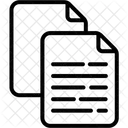 Copiar Y Pegar Documentos Texto Icono