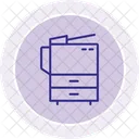 Copier Line Icon Icon