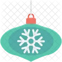 Copo De Nieve Bola Decoracion Icono