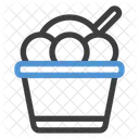 Xicara De Sorvete Doce Sobremesa Ícone