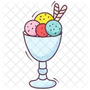 Palline Di Gelato Coppe Di Gelato Cibi Surgelati Icon