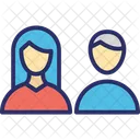 Coppia Amanti Famiglia Icon